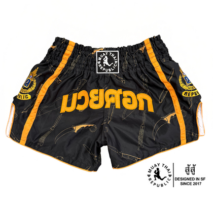 MUAY SOK (Elbow Boxer/Fighter) Muay Thai Shorts - Blue