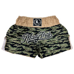 TIGER CAMO Muay Thai Shorts Khaki