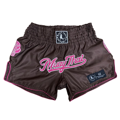 MTR “BRWNPNK” Muay Thai Shorts