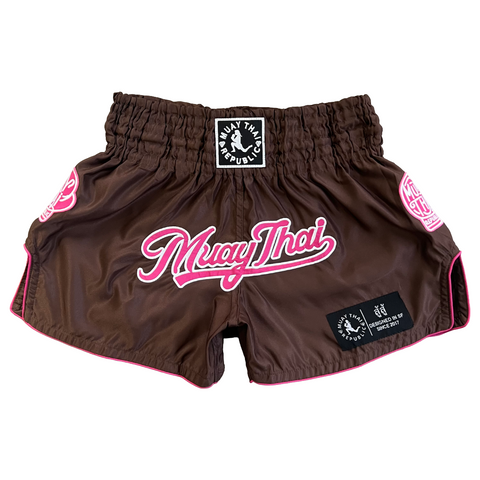 MTR “BRWNPNK” Muay Thai Shorts