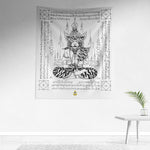 Tiger Reusi Sak Yant Tapestry HUGE!