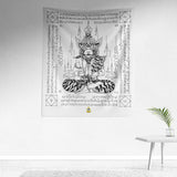 Tiger Reusi Sak Yant Tapestry HUGE!