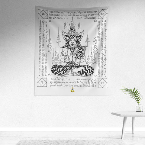Tiger Reusi Sak Yant Tapestry HUGE!