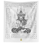 Tiger Reusi Sak Yant Tapestry HUGE!