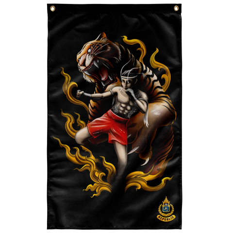 NEO Tiger Spirit Wall Flag