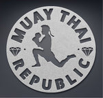 MUAY THAI REPUBLIC 18" Metal Sign NEW!