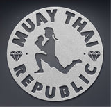 MUAY THAI REPUBLIC 18" Metal Sign NEW!