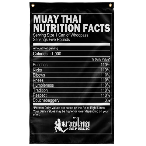 Muay Thai Nurtrition Wall Flag