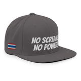 NO SCREAM! NO POWER! Snapback Hat