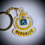 Muay Thai Republic Crest Logo Keychain