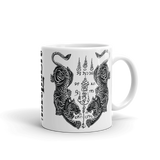 Twin Tigers Sak Yant Mug